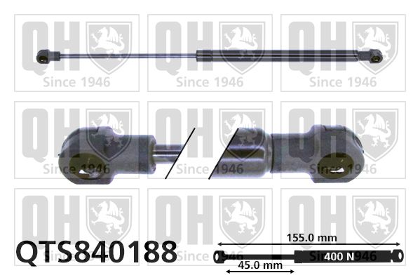 QUINTON HAZELL Газовая пружина, крышка багажник QTS840188